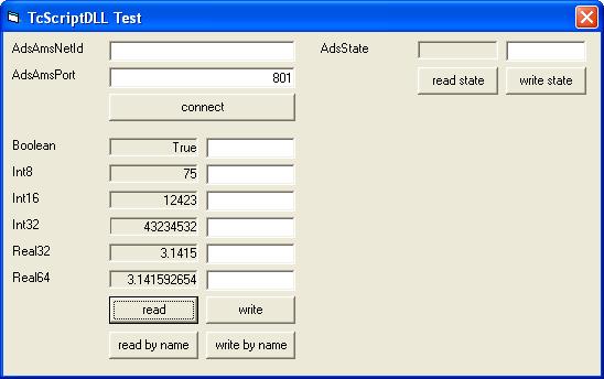 Reading and writing of PLC variables 1: