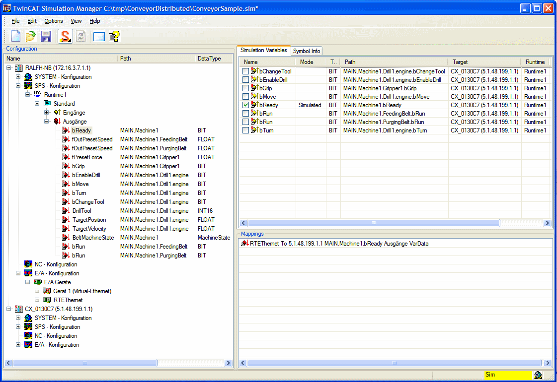 Main screen 1: