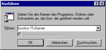 Install/uninstall TcSstCN Com Server 1:
