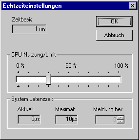 Menu of the TwinCAT System Service 2: