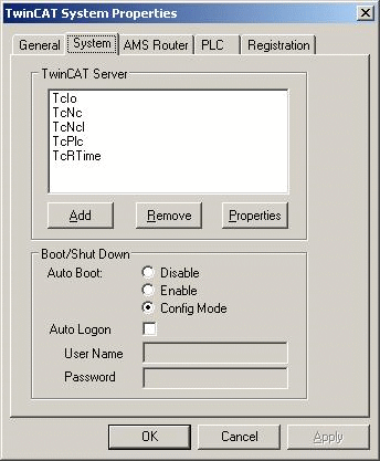 TwinCAT System Control 2:
