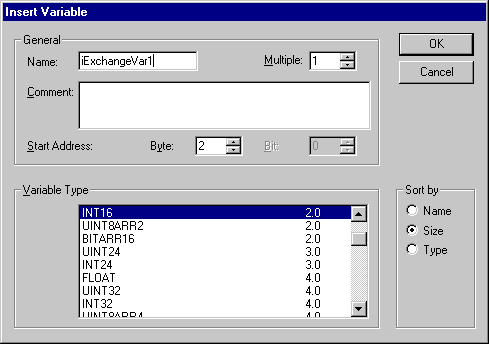 Configuration of Variables 2: