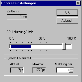 NT Resources and the Realtime-Settings 1: