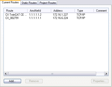 Route Settings 1: