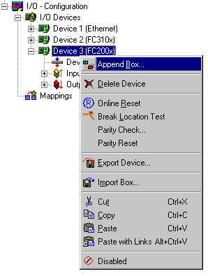 Adding Input/Output Modules (boxes) 1: