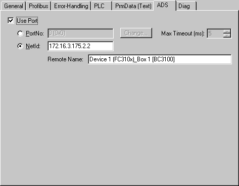 Merging the BC3100 in the TwinCAT System Manager 9: