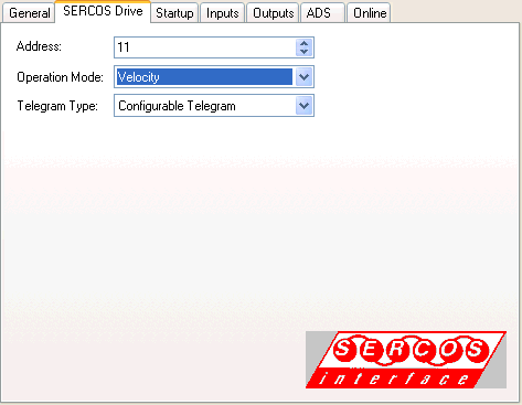 SERCOS Axis 1: