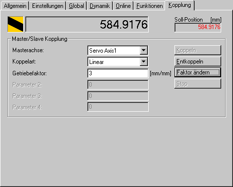 Axes - Dialog: Coupling 1: