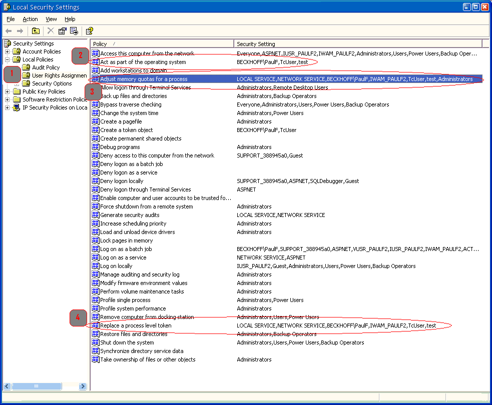 Local Security Policies 1: