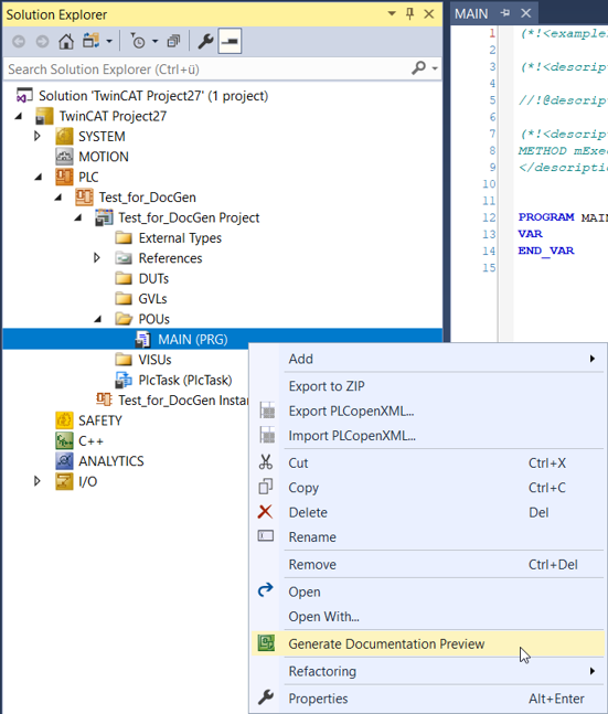 Documentation preview 1: