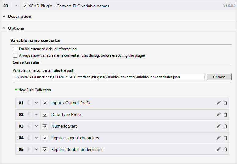 Convert PLC variable names 1: