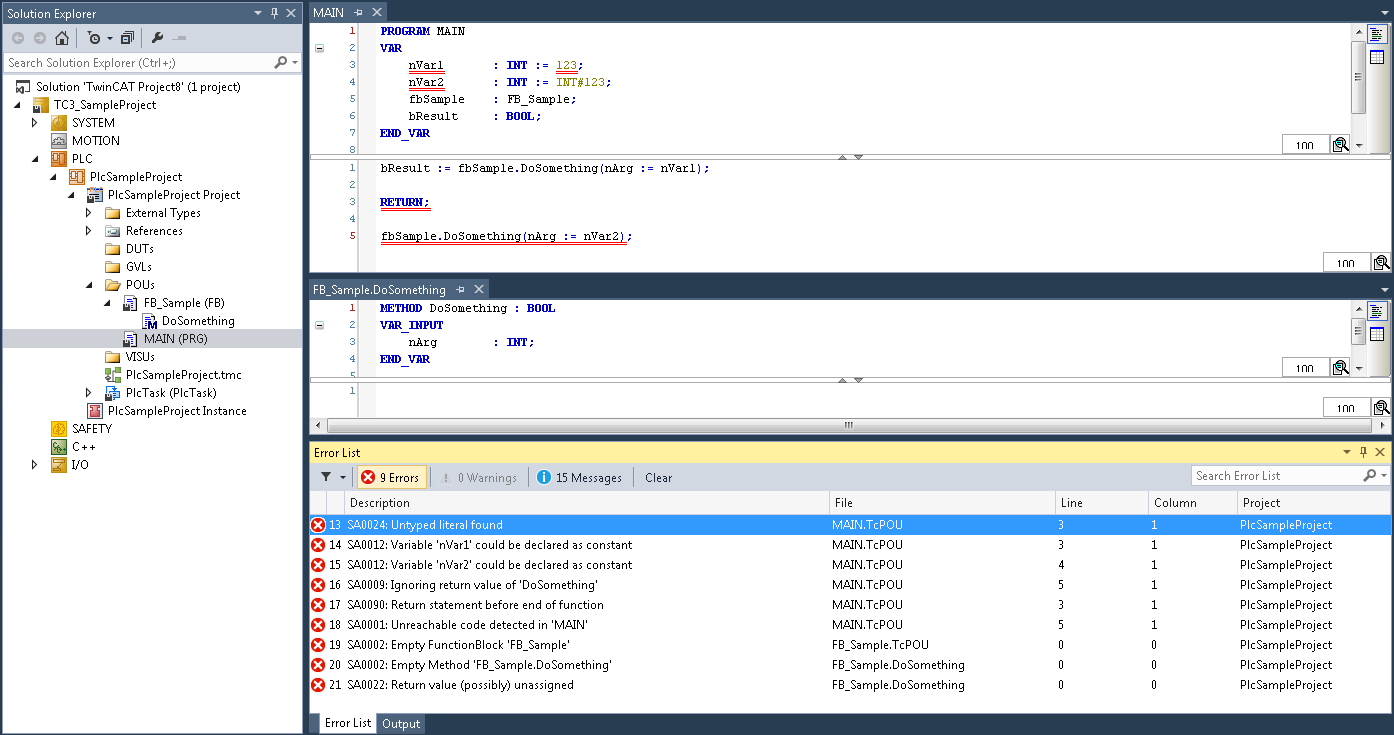 Static analysis 1: