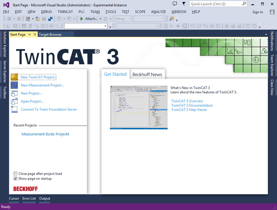 TwinCAT 3 Bode Plot - first steps 2: