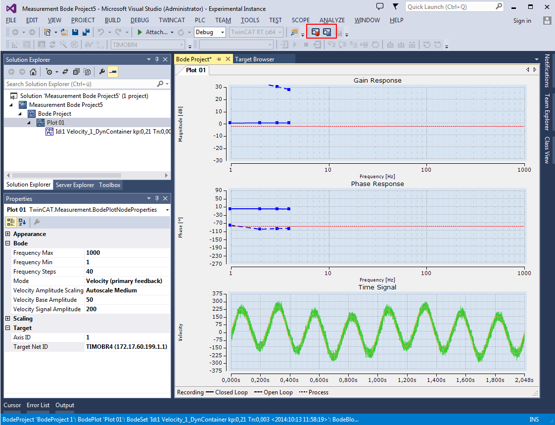 TwinCAT 3 Bode Plot - first steps 7: