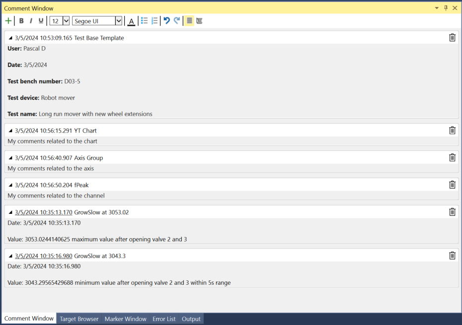 Comment window 5: