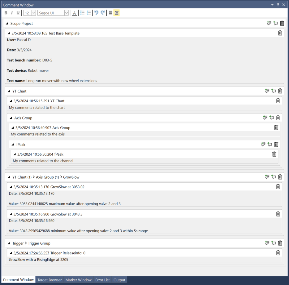 Comment window 6: