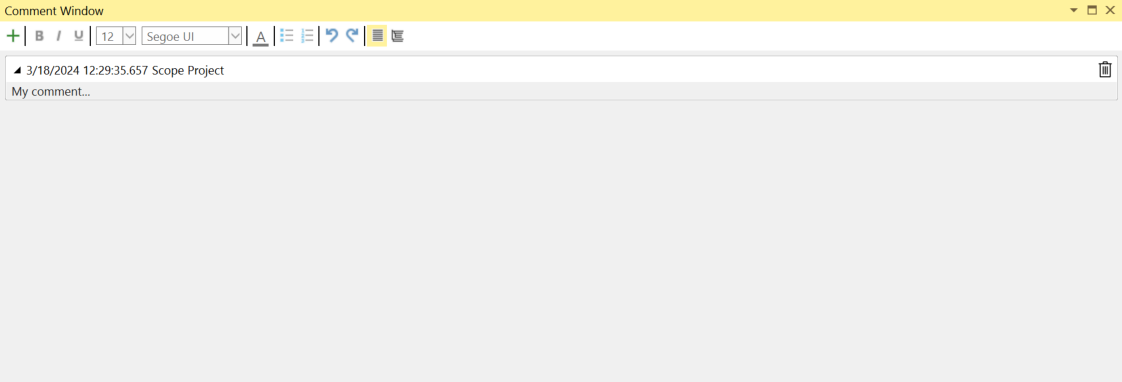 Manual comments 1: