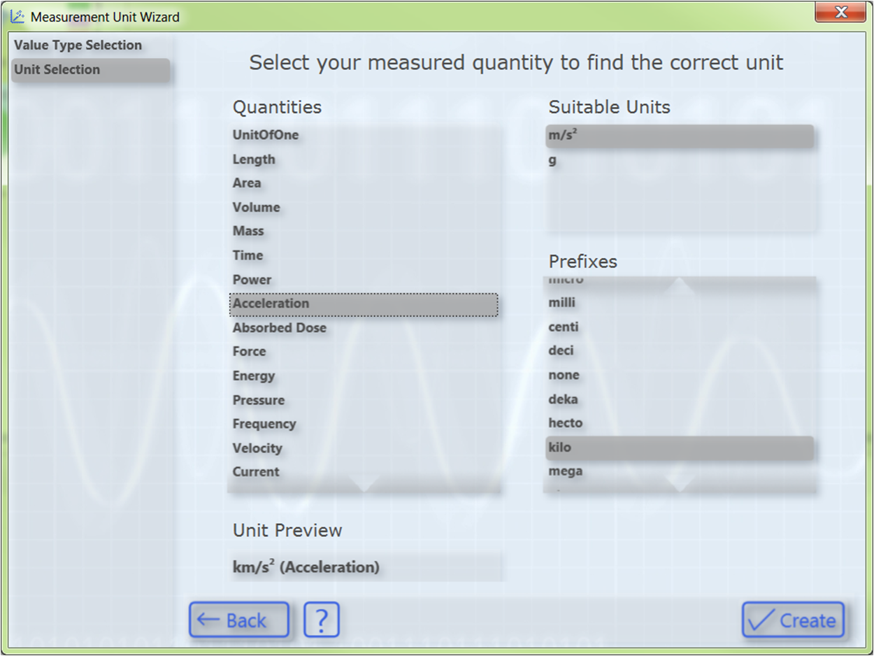 Configuring units with the aid of the Unit Wizard 2: