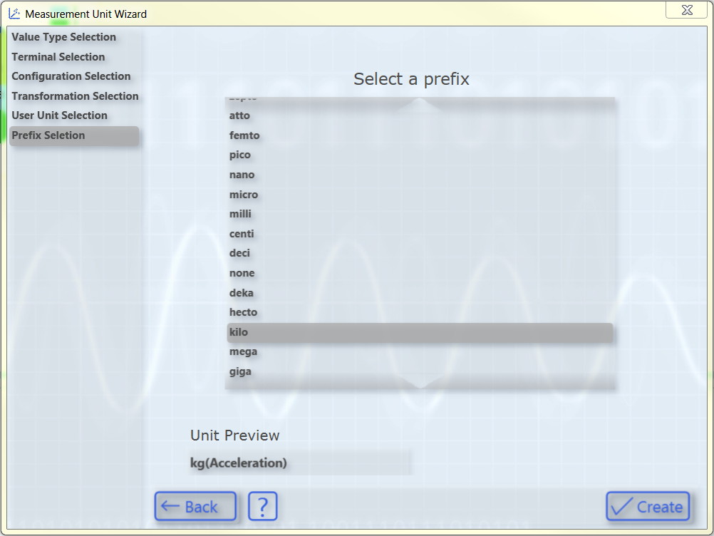 Configuring units with the aid of the Unit Wizard 6:
