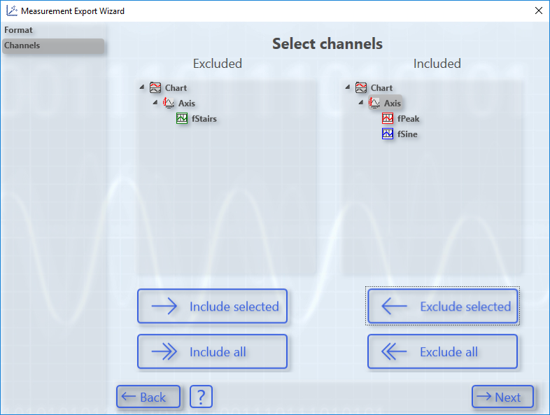 Exporting data 2: