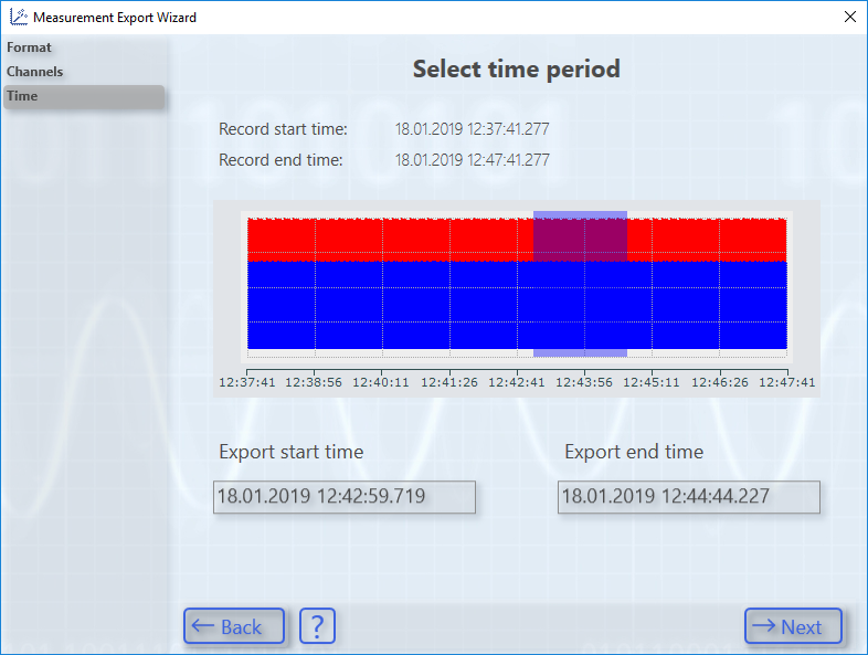 Exporting data 3: