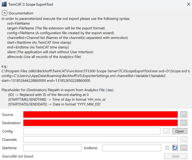 Automated export 1: