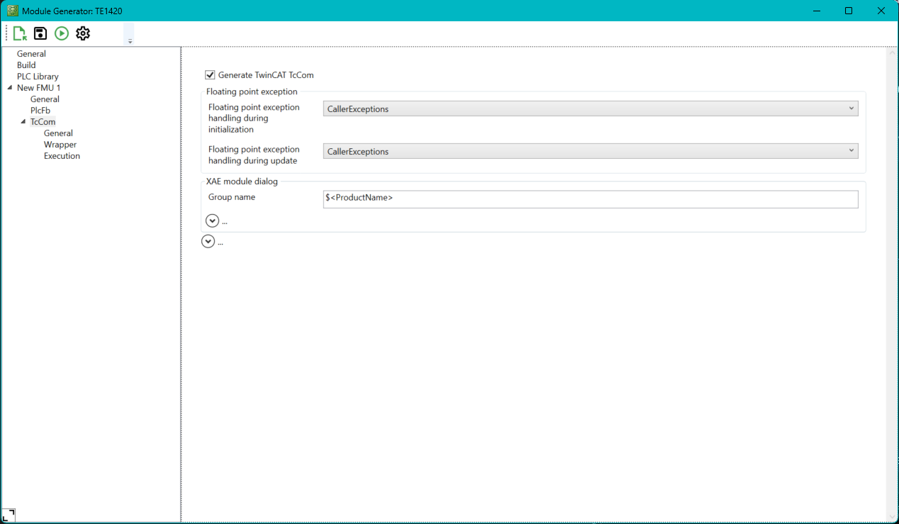 'General' tab 1: