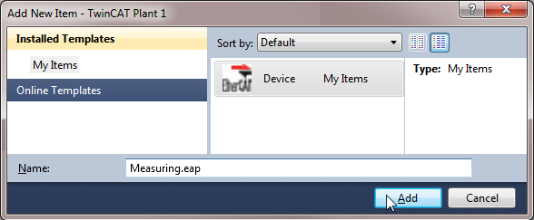 The TwinCAT EAP Configurator project 2: