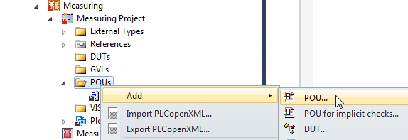 Creating the project examples 4: