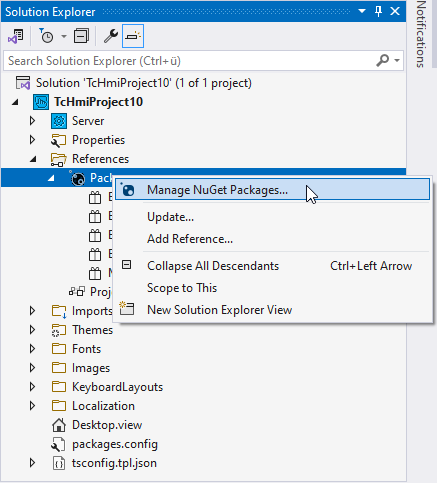 Installing a NuGet package 1: