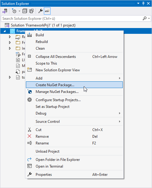 Creating a NuGet package 1: