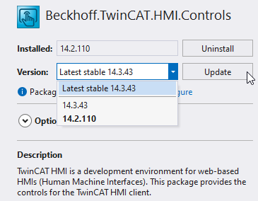 Updating a NuGet package 3: