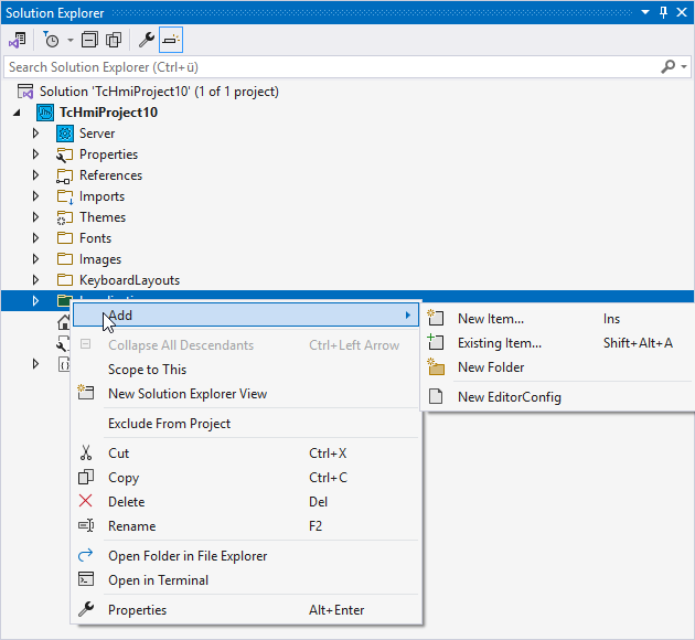 Add localization 1: