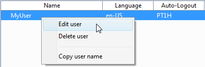 Changing user properties 1: