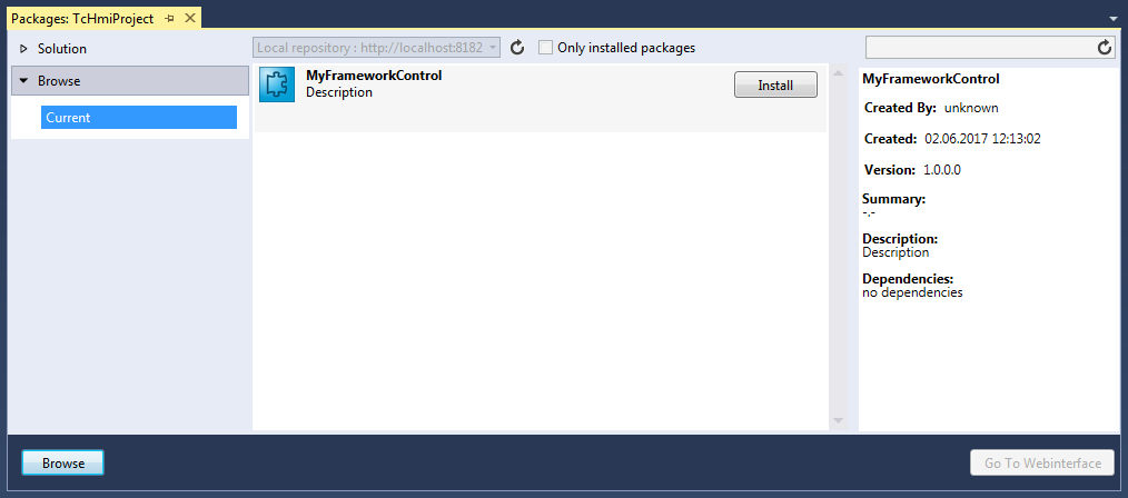 Installing a package 4: