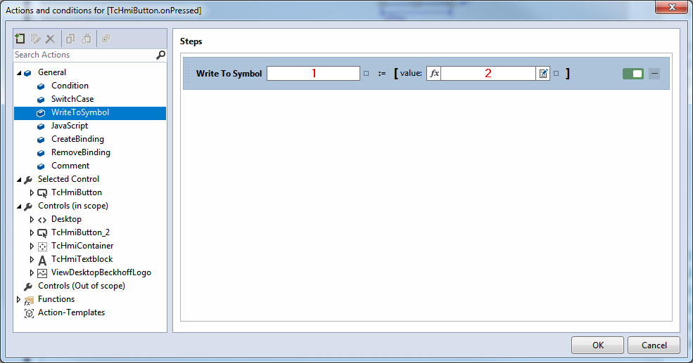 WriteToSymbol 1: