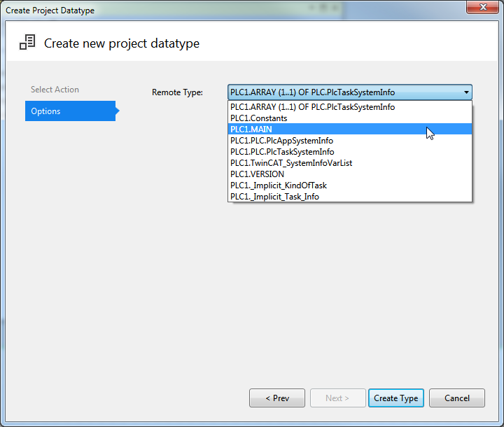 Remote data type 1: