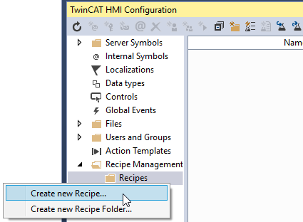 Creating a new recipe 1: