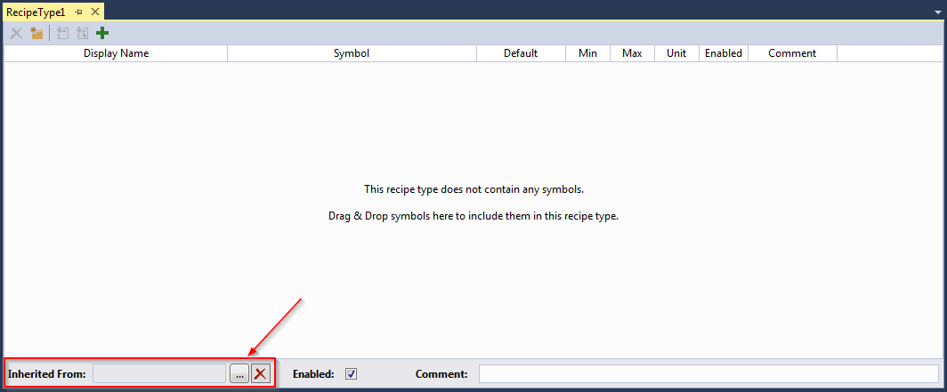 Inheritance of recipe types 1: