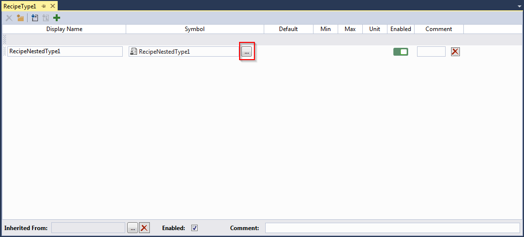 Reuse of recipe types 2: