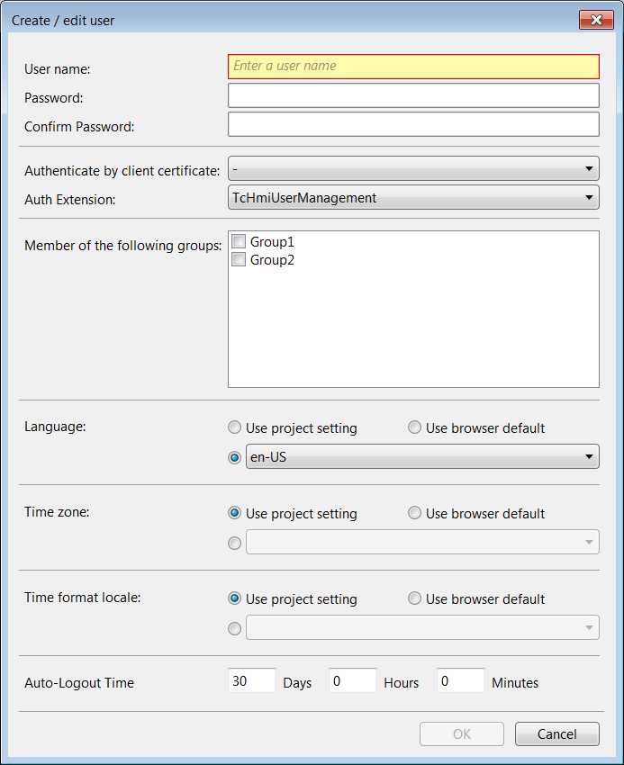Create new user 3: