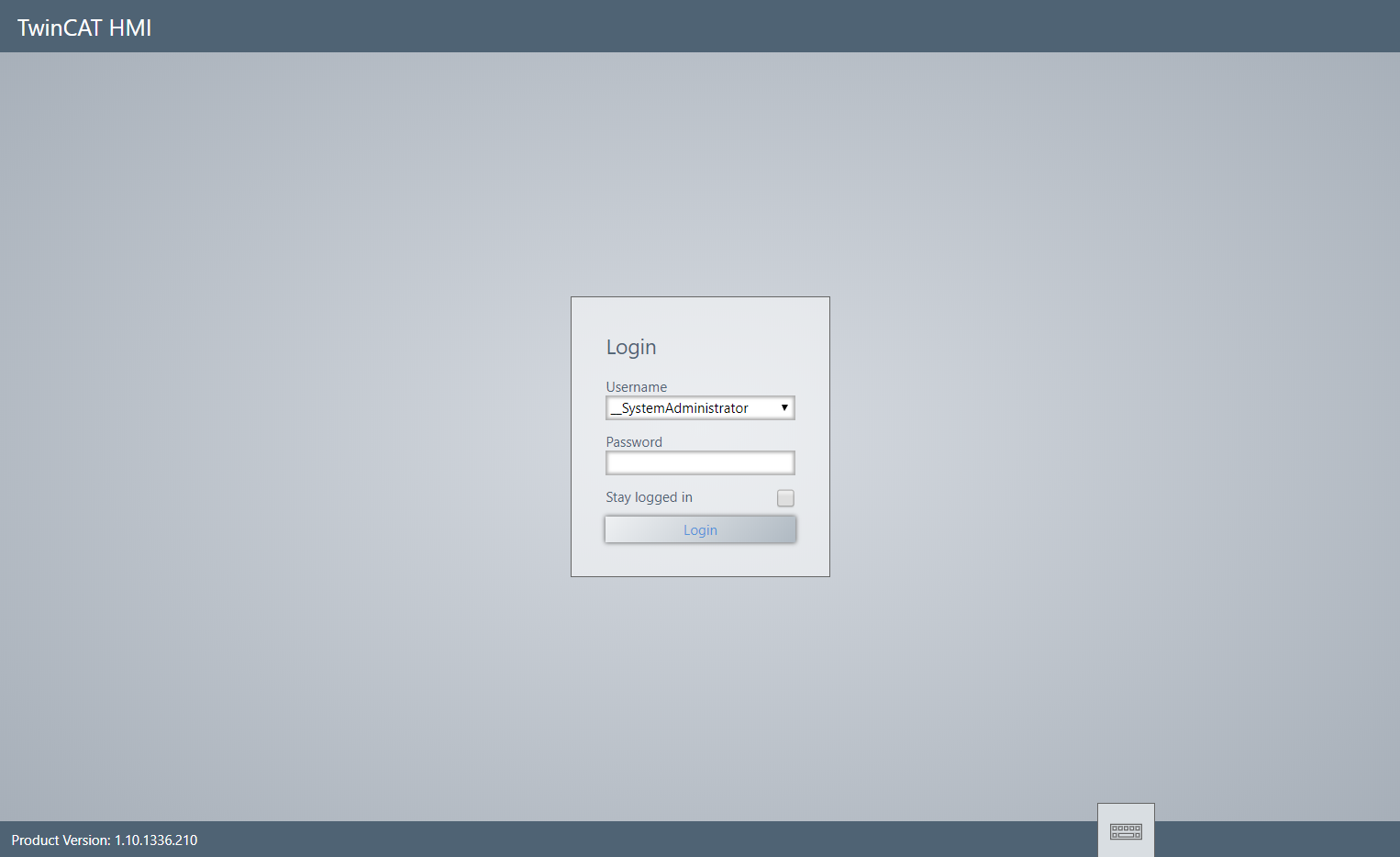 Login page 1: