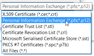 Installing the Client certificate 5: