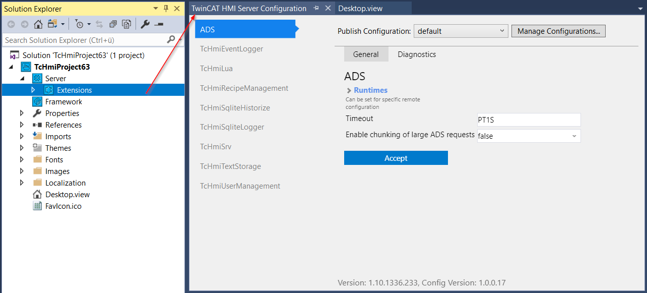 Server configuration 1: