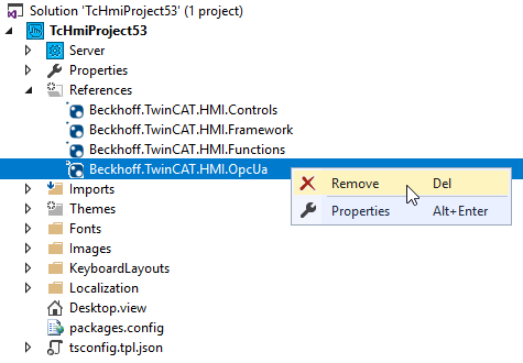 Uninstalling a NuGet package 1: