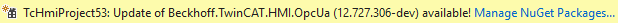 Updating a NuGet package 1: