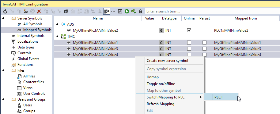 Offline symbols (TMC) 9: