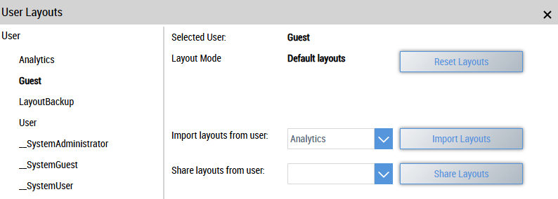 Managing layout configurations 3: