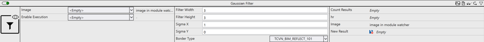 Gaussian filter 1: