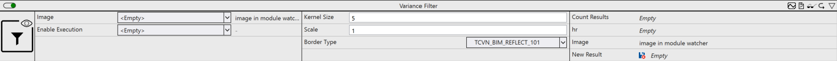 Variance filter 1:
